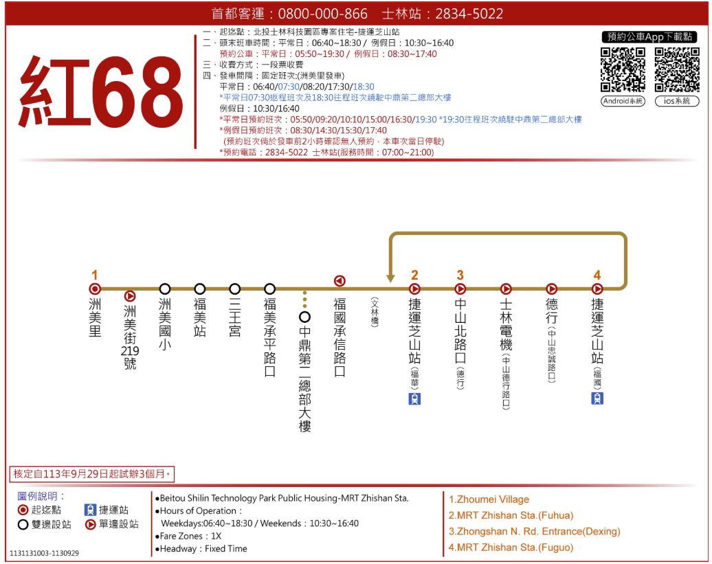 紅68路公車